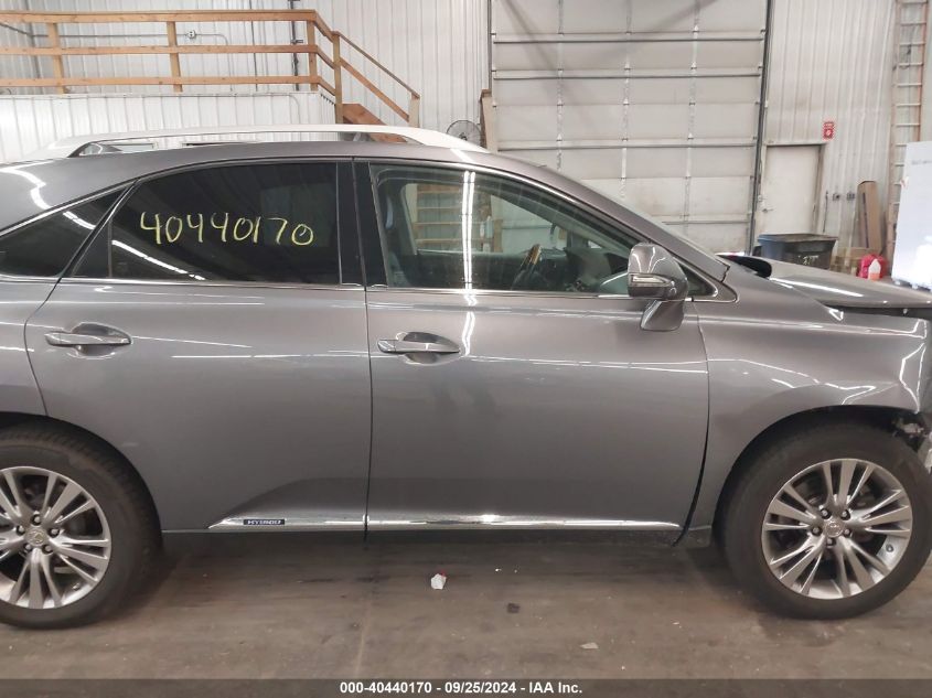 2014 Lexus Rx 450H VIN: JTJBC1BAXE2068665 Lot: 40440170