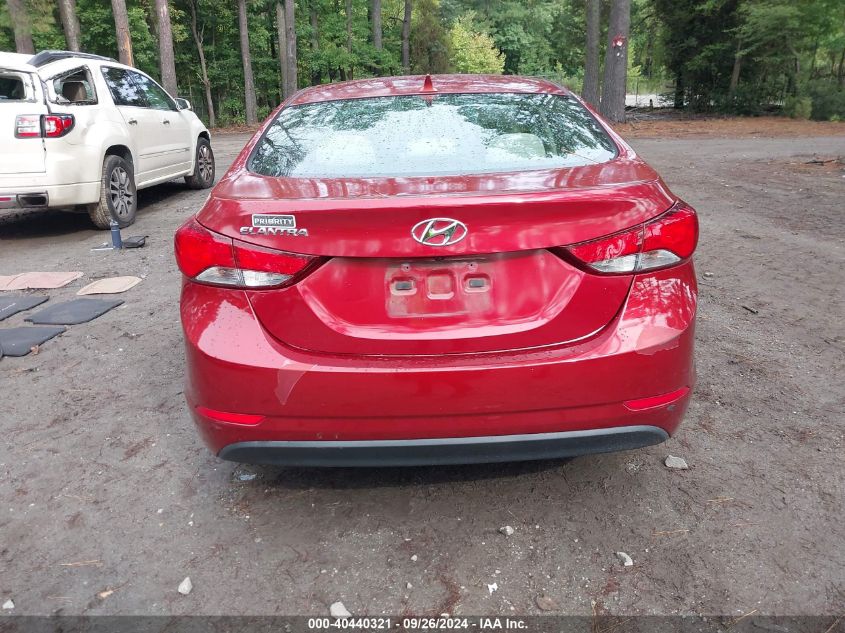 2014 Hyundai Elantra Se/Sport/Limited VIN: 5NPDH4AE5EH476623 Lot: 40440321