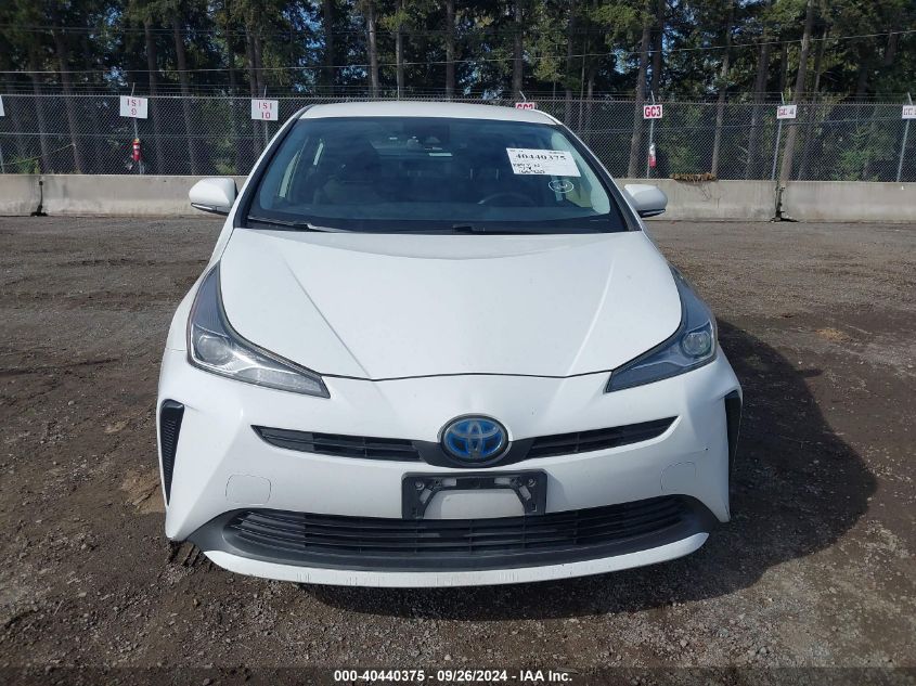 2019 Toyota Prius L Eco VIN: JTDKARFU7K3089068 Lot: 40440375