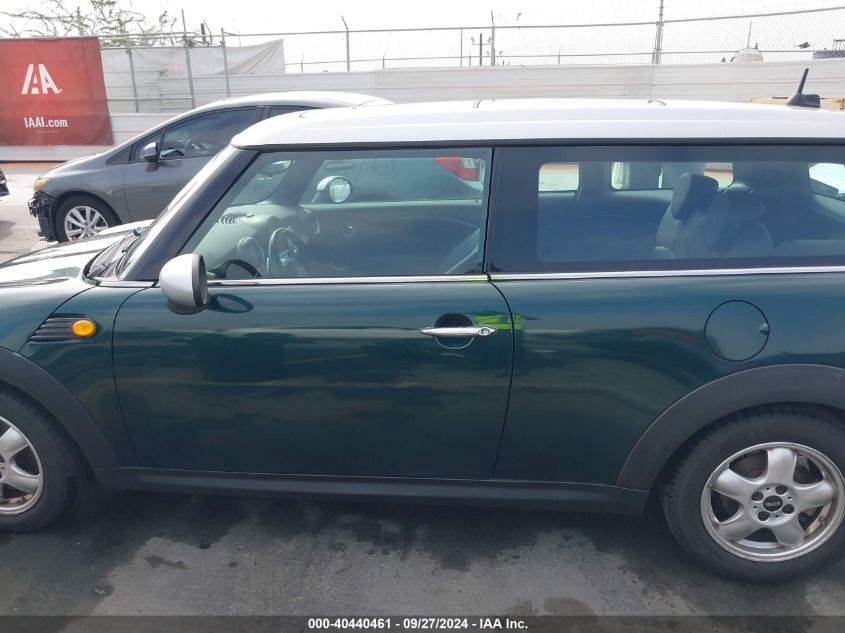 2009 Mini Cooper Clubman VIN: WMWML33549TX33842 Lot: 40440461