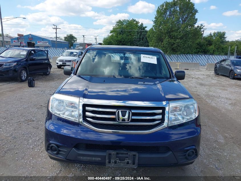 2013 Honda Pilot Lx VIN: 5FNYF4H27DB008005 Lot: 40440497