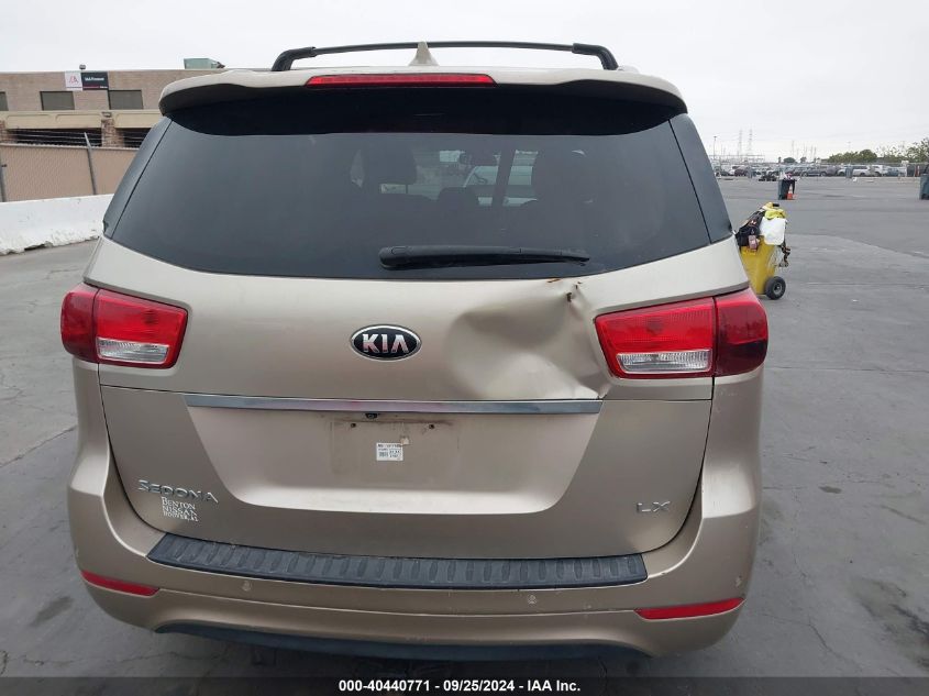 2016 Kia Sedona Lx VIN: KNDMB5C18G6088428 Lot: 40440771