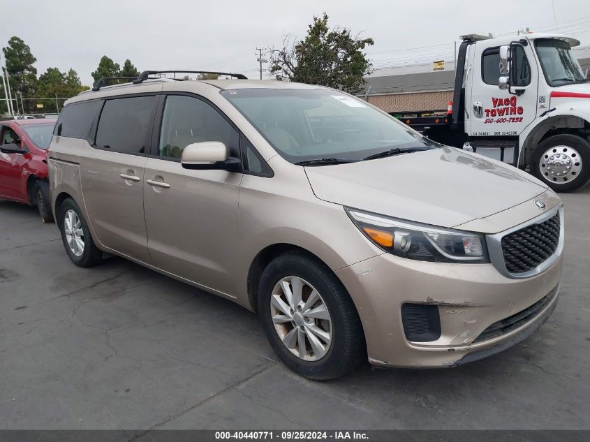 KNDMB5C18G6088428 2016 KIA SEDONA - Image 1