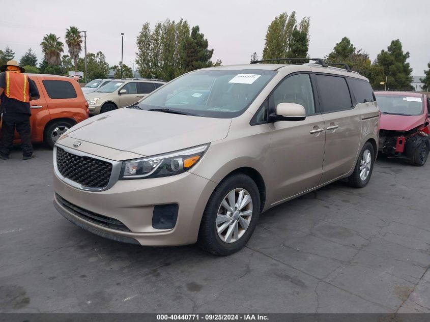 KNDMB5C18G6088428 2016 KIA SEDONA - Image 2