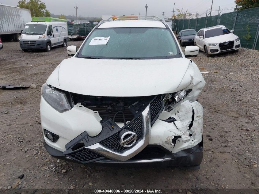 2016 Nissan Rogue S/Sl/Sv VIN: 5N1AT2MVXGC745341 Lot: 40440896