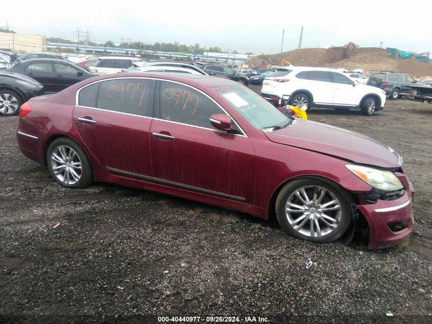 KMHGC4DFXCU167826 2012 Hyundai Genesis 4.6