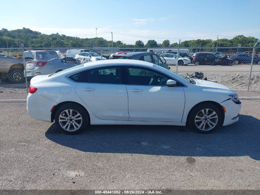 2015 Chrysler 200 Limited VIN: 1C3CCCABXFN504707 Lot: 40441082