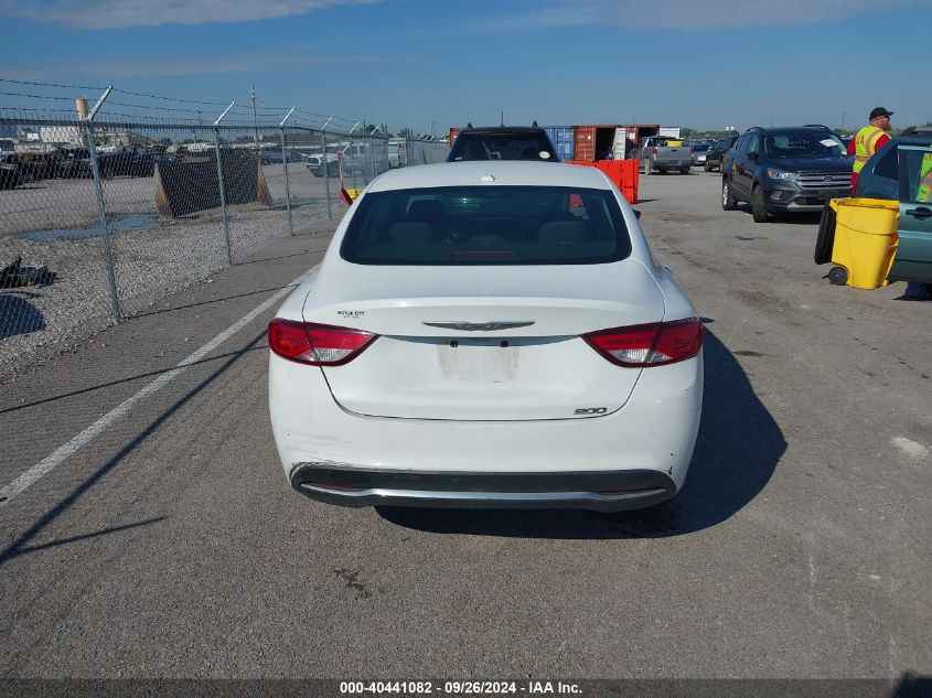 2015 Chrysler 200 Limited VIN: 1C3CCCABXFN504707 Lot: 40441082