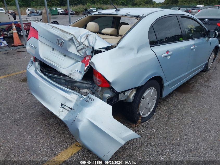 JHMFA36218S013775 2008 Honda Civic Hybrid