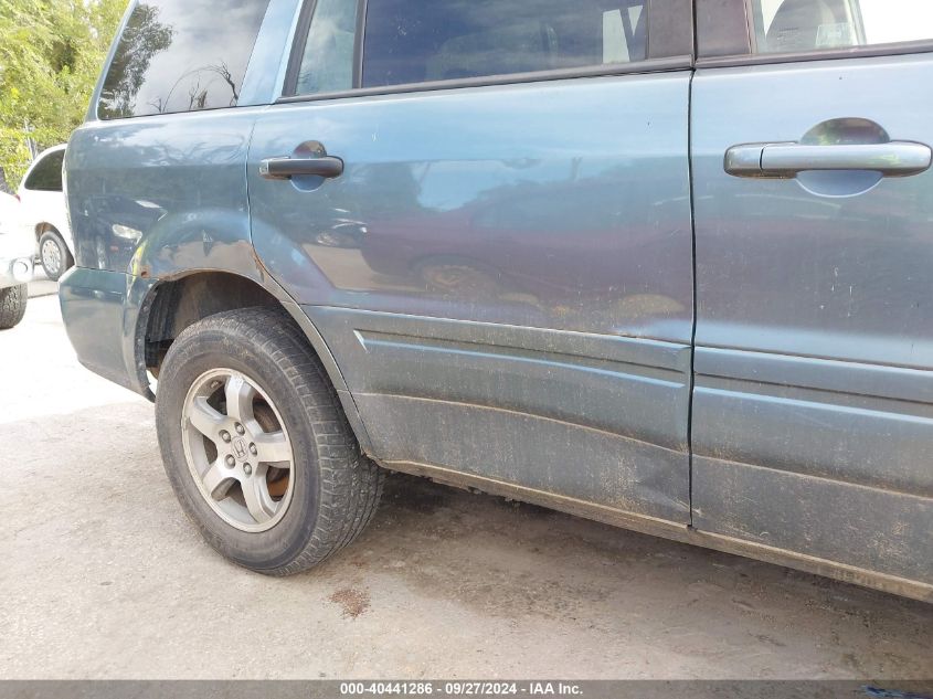 2007 Honda Pilot Ex VIN: 2HKYF18477H503858 Lot: 40441286