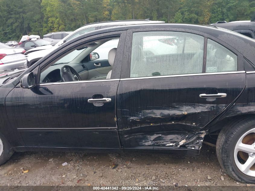 5NPEU46F27H184674 2007 Hyundai Sonata Limited/Se V6