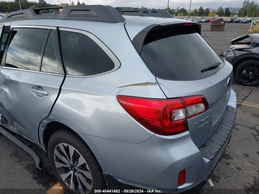 2015 Subaru Outback 2.5I Limited VIN: 4S4BSANC7F3329079 Lot: 40441482