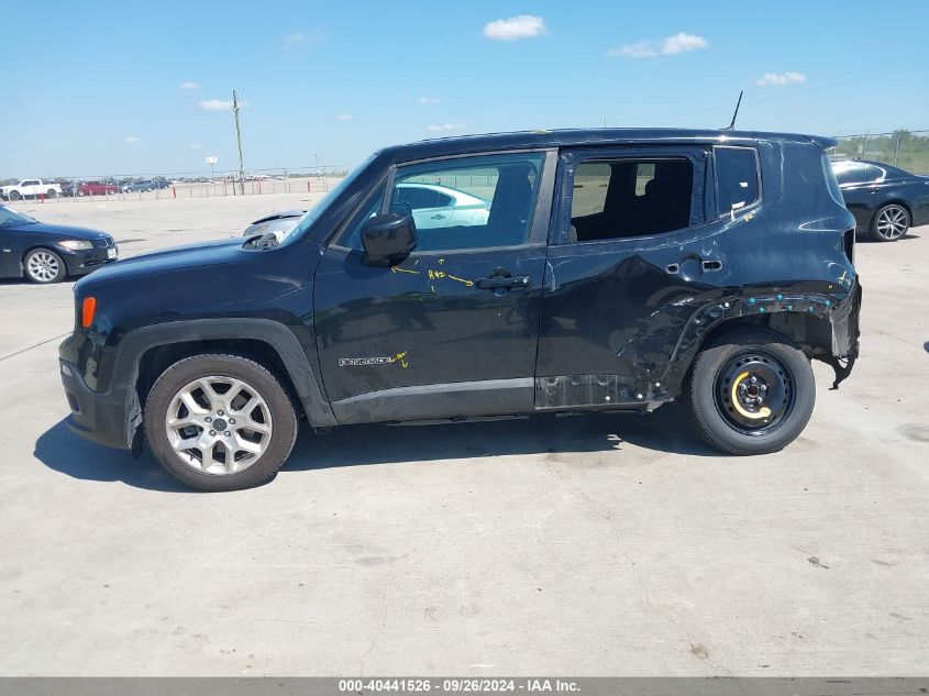 2018 Jeep Renegade Latitude Fwd VIN: ZACCJABB1JPG96006 Lot: 40441526