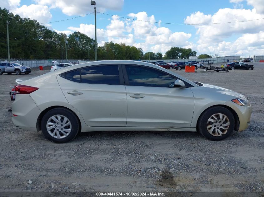 2017 Hyundai Elantra Se VIN: KMHD74LF4HU428772 Lot: 40441574