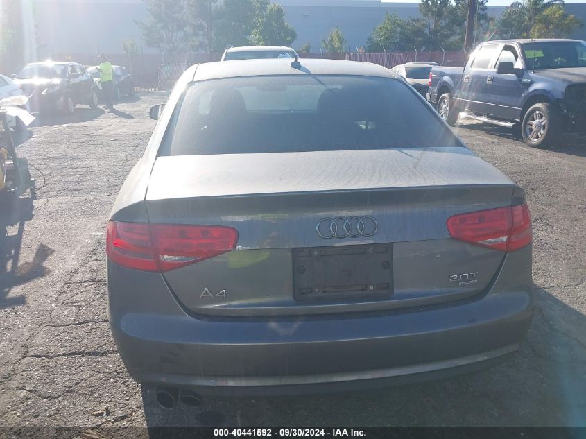 2014 Audi A4 2.0T Premium VIN: WAUBFAFL4EA044614 Lot: 40441592