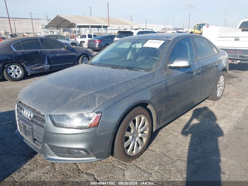 2014 Audi A4 2.0T Premium VIN: WAUBFAFL4EA044614 Lot: 40441592