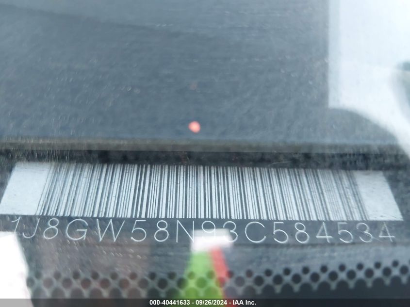 2003 Jeep Grand Cherokee Limited VIN: 1J8GW58N93C584534 Lot: 40441633