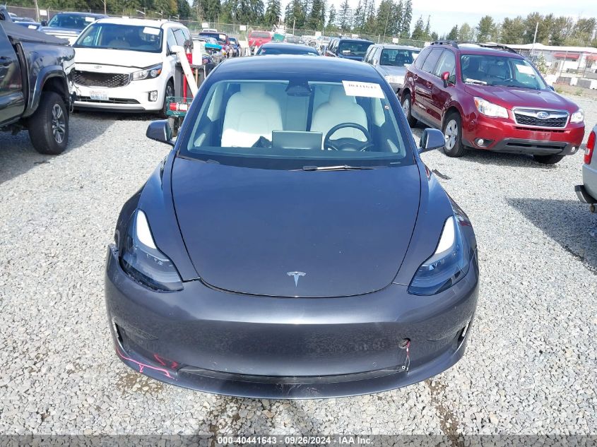 2022 Tesla Model 3 Performance Dual Motor All-Wheel Drive VIN: 5YJ3E1EC4NF263284 Lot: 40441643