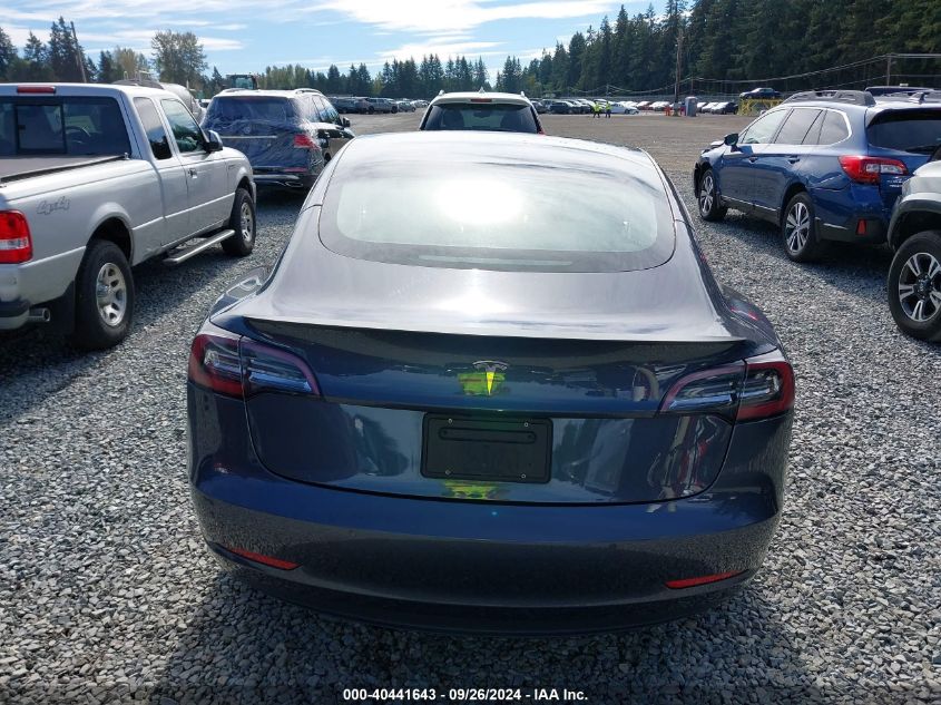 2022 Tesla Model 3 Performance Dual Motor All-Wheel Drive VIN: 5YJ3E1EC4NF263284 Lot: 40441643