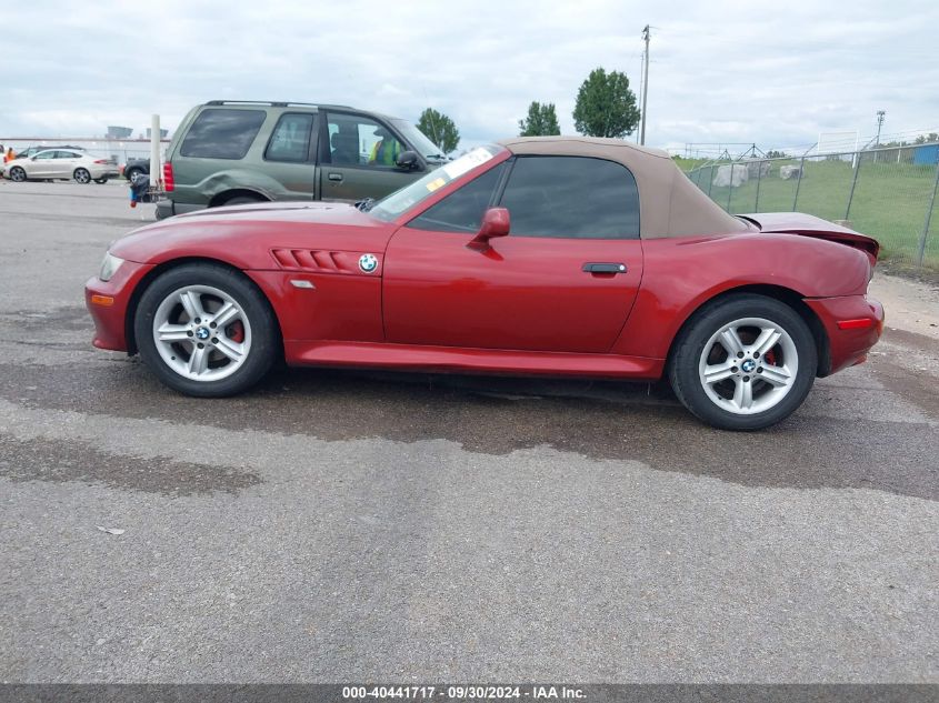 2000 BMW Z3 2.3 VIN: 4USCH9343YLF86435 Lot: 40441717