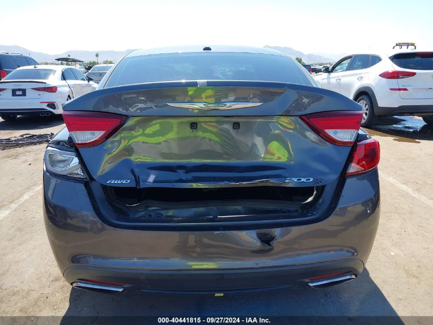 2015 Chrysler 200 S VIN: 1C3CCCBB1FN595767 Lot: 40441815