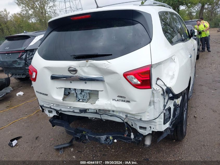 2018 Nissan Pathfinder Platinum VIN: 5N1DR2MM5JC652415 Lot: 40441817