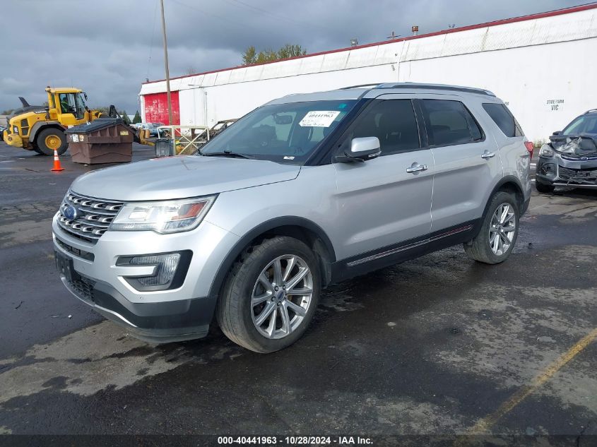 VIN 1FM5K8F80GGA79453 2016 Ford Explorer, Limited no.2