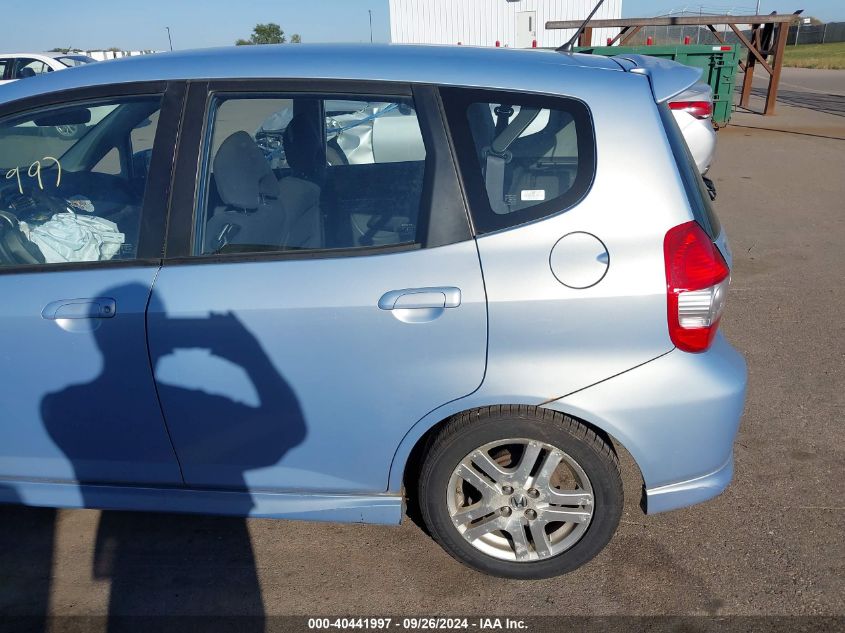 2008 Honda Fit Sport VIN: JHMGD38608S046603 Lot: 40441997