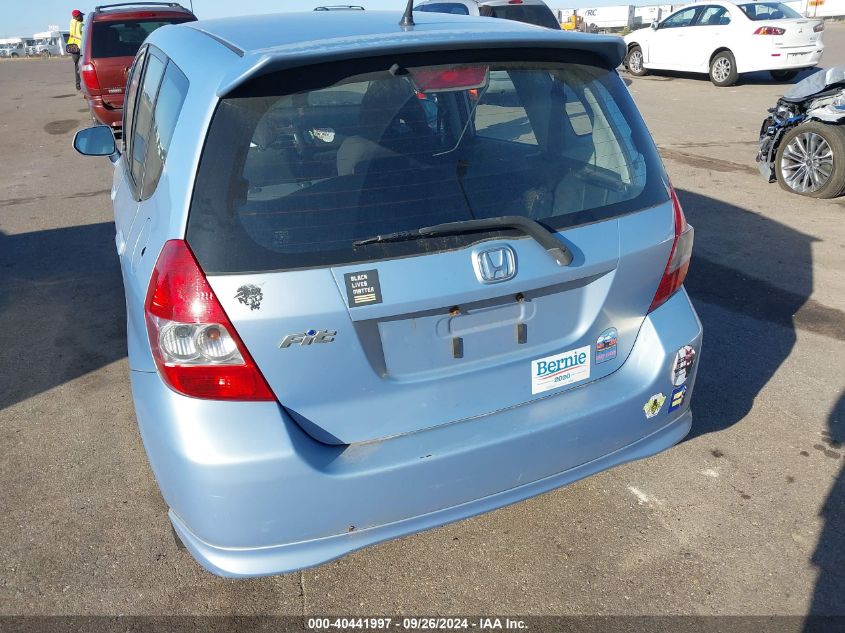 2008 Honda Fit Sport VIN: JHMGD38608S046603 Lot: 40441997