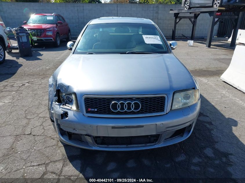 2003 Audi Rs6 4.2 VIN: WUAPV64B73N905683 Lot: 40442101