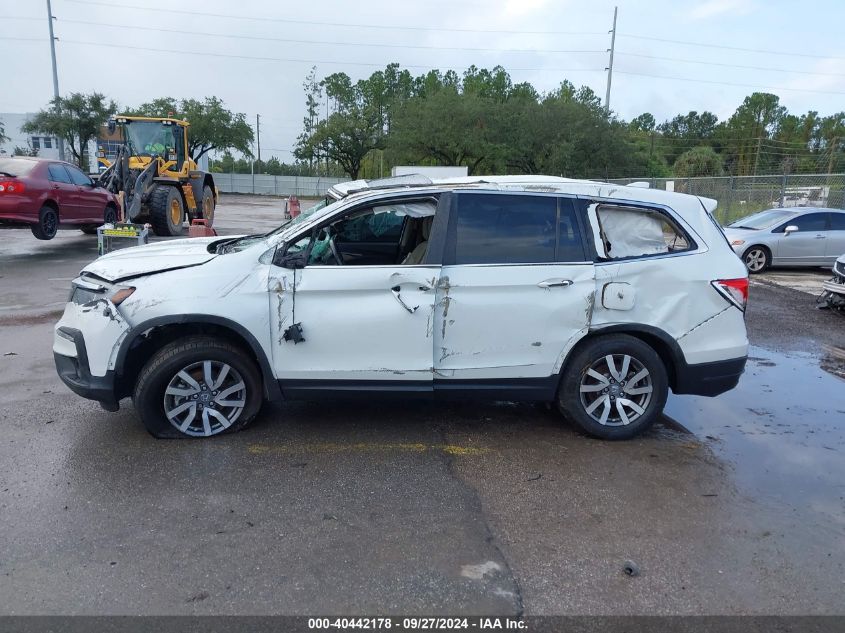 2021 Honda Pilot Awd Ex-L VIN: 5FNYF6H53MB094161 Lot: 40442178