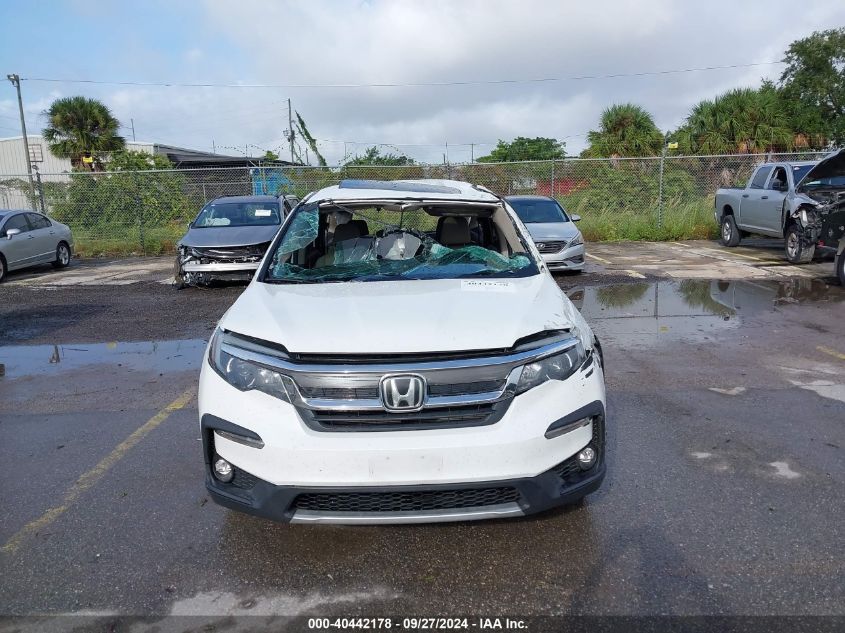 2021 Honda Pilot Awd Ex-L VIN: 5FNYF6H53MB094161 Lot: 40442178