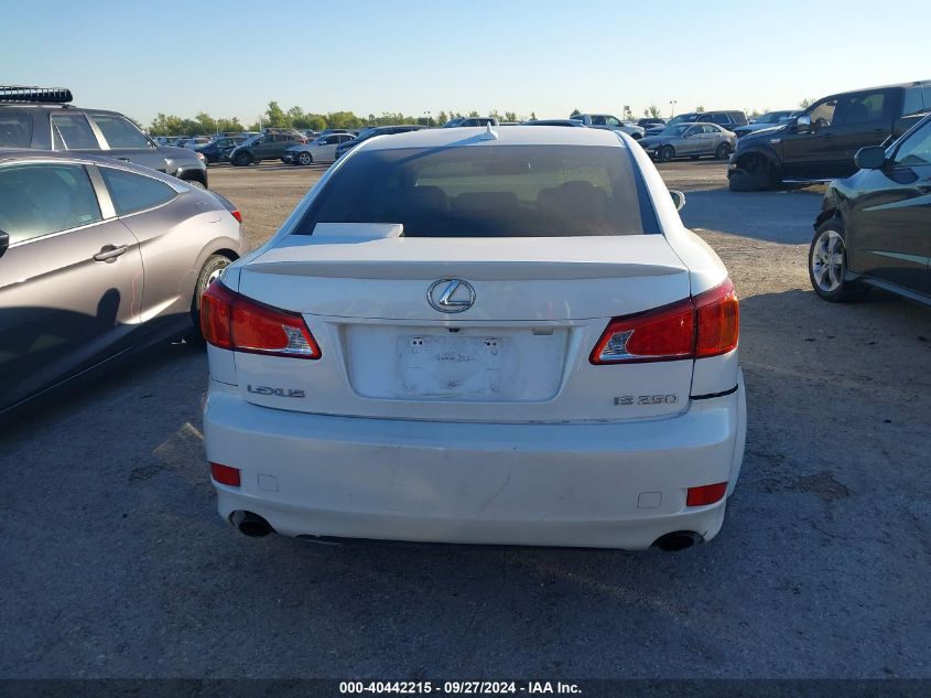 2010 Lexus Is 250 VIN: JTHBF5C28A5128930 Lot: 40442215