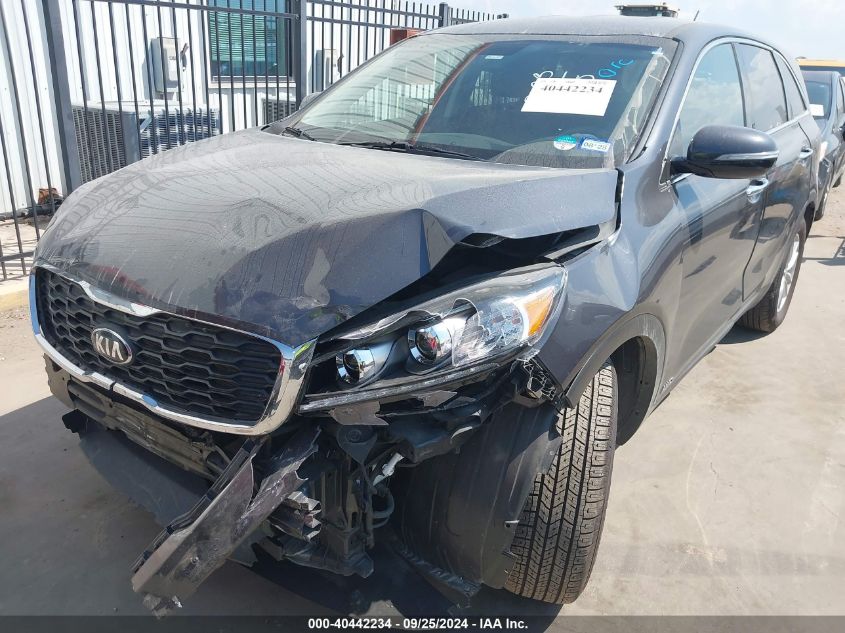 2019 Kia Sorento 3.3L Lx VIN: 5XYPGDA56KG449627 Lot: 40442234