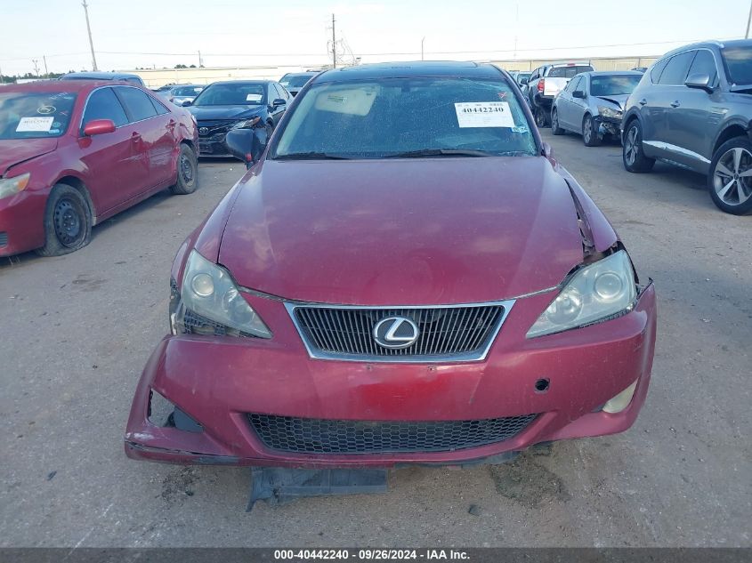 2006 Lexus Is 250 VIN: JTHBK262362010363 Lot: 40442240