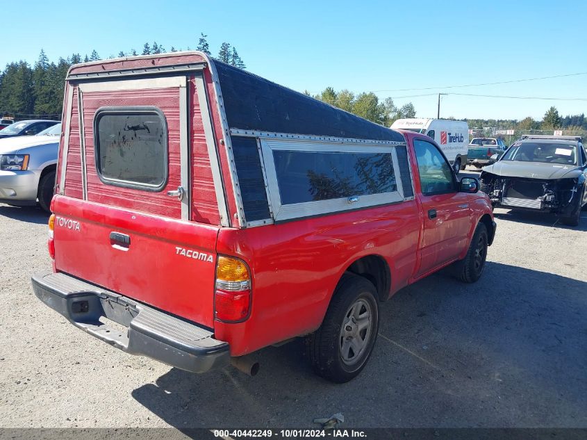 2001 Toyota Tacoma VIN: 5TENL42N91Z867959 Lot: 40442249