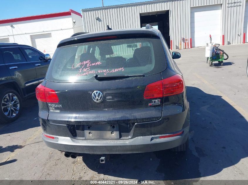 2017 Volkswagen Tiguan S/Limited VIN: WVGBV7AX6HK044580 Lot: 40442321