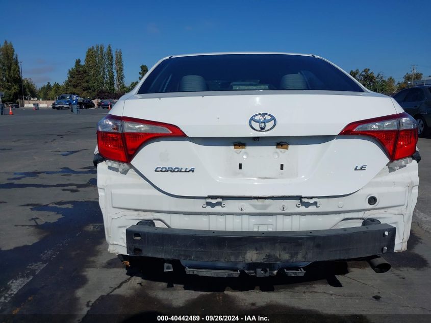 2015 Toyota Corolla Le VIN: 5YFBURHE9FP232693 Lot: 40442489