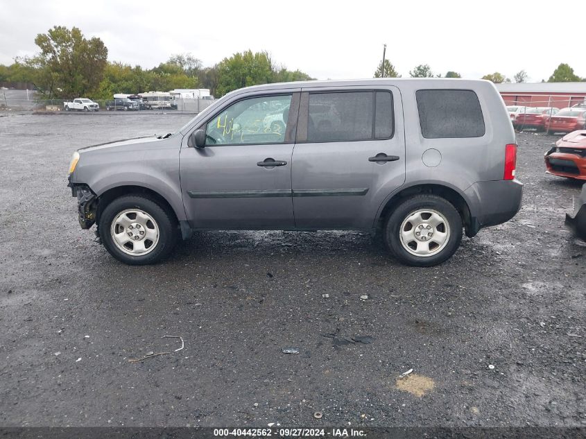 2014 Honda Pilot Lx VIN: 5FNYF4H28EB026644 Lot: 40442562