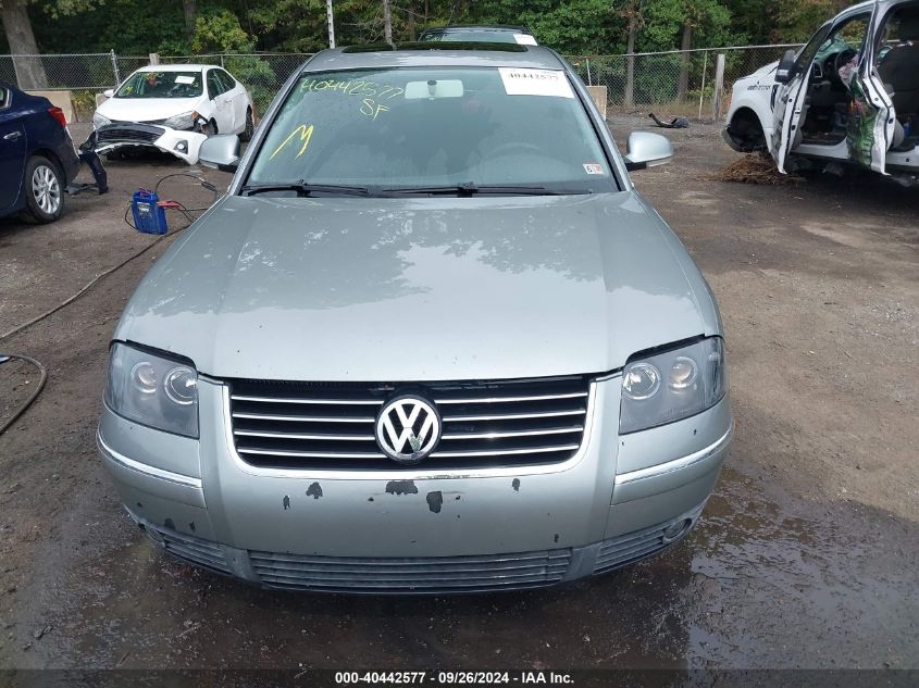 WVWAD63B55E078289 2005 Volkswagen Passat Gls 1.8T