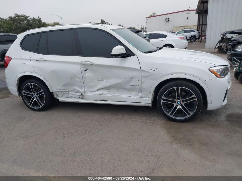 2017 BMW X3 Sdrive28I VIN: 5UXWZ7C35H0X43357 Lot: 40442580