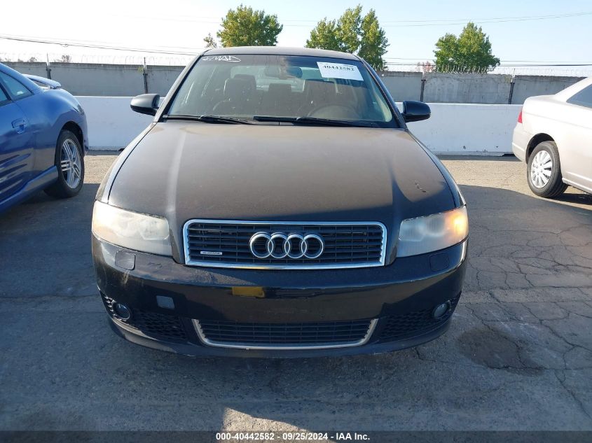 2005 Audi A4 3.0 VIN: WAULT68E25A016125 Lot: 40442582