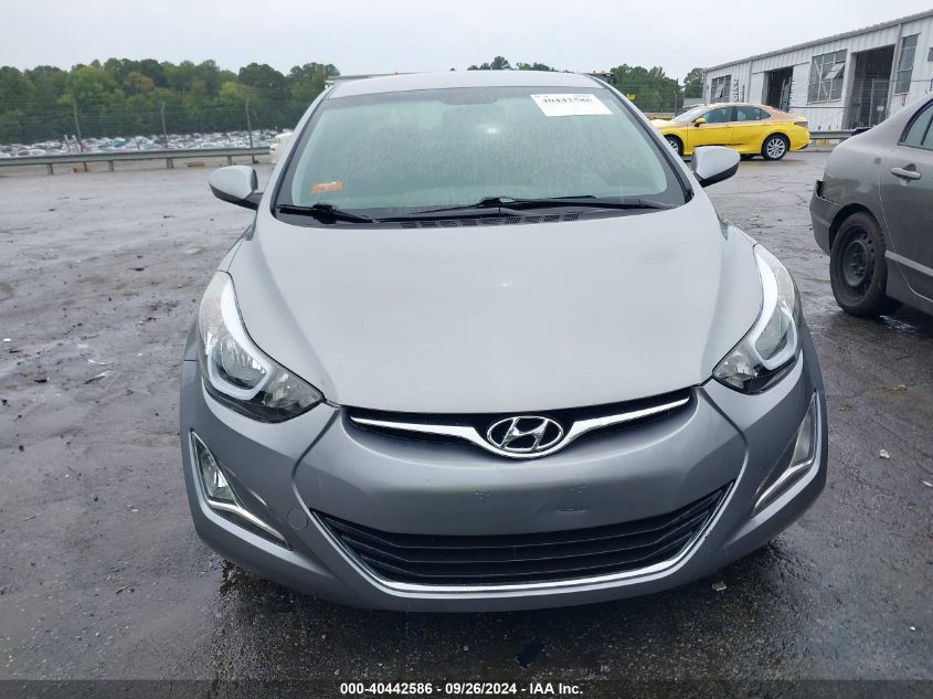 2015 Hyundai Elantra Se VIN: KMHDH4AE1FU222149 Lot: 40442586