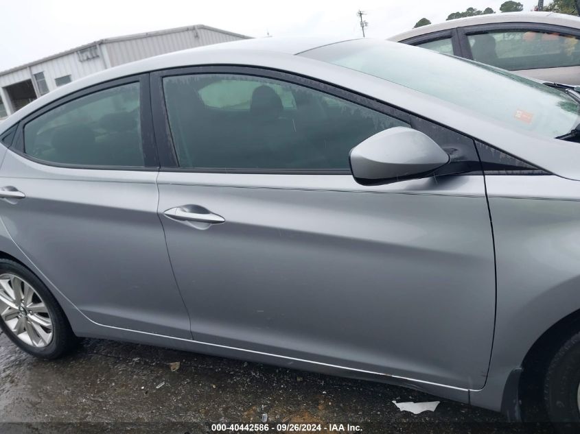 2015 Hyundai Elantra Se VIN: KMHDH4AE1FU222149 Lot: 40442586