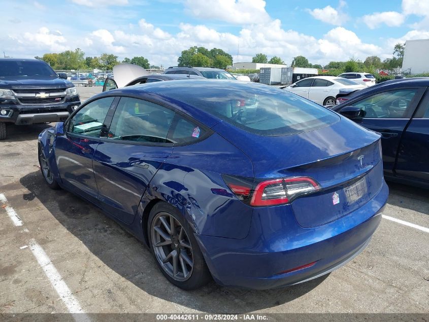 VIN 5YJ3E1EA1PF452654 2023 TESLA MODEL 3 no.3