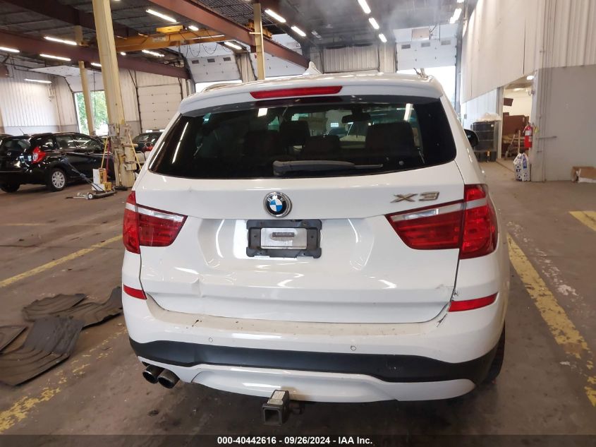 2016 BMW X3 xDrive28I VIN: 5UXWX9C51G0D77756 Lot: 40442616