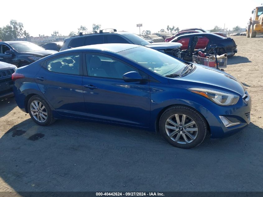 2016 Hyundai Elantra Se VIN: KMHDH4AEXGU489968 Lot: 40442624