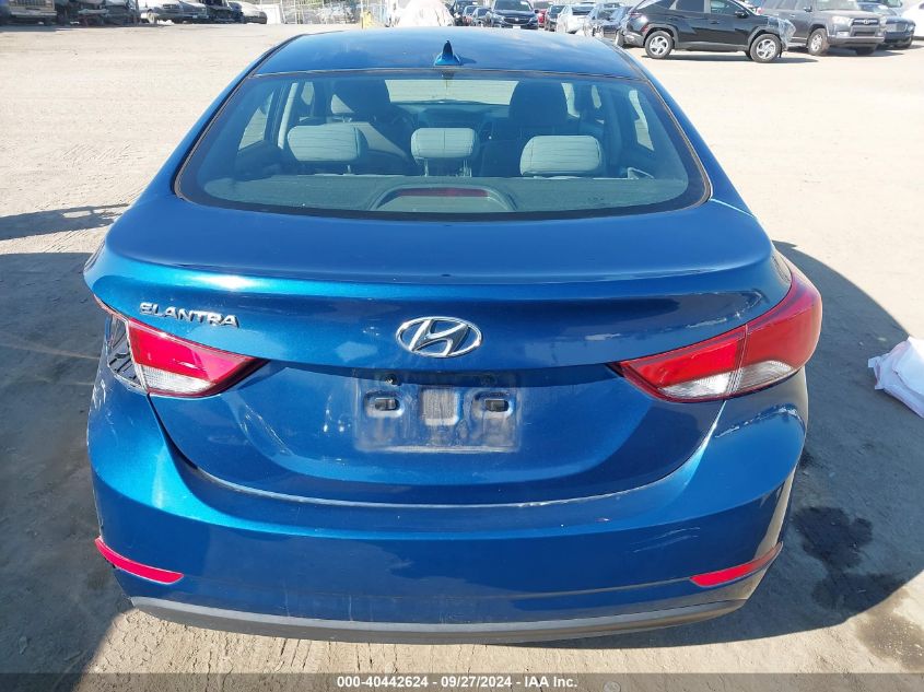 KMHDH4AEXGU489968 2016 HYUNDAI ELANTRA - Image 16