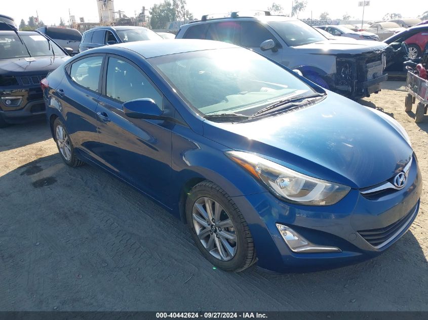 KMHDH4AEXGU489968 2016 HYUNDAI ELANTRA - Image 1