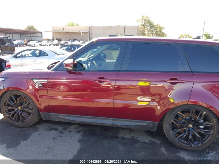 2015 Land Rover Range Rover Sport Hse VIN: SALWR2VF5FA628480 Lot: 40442665